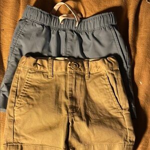 Kids Beige and Gray Shorts Set